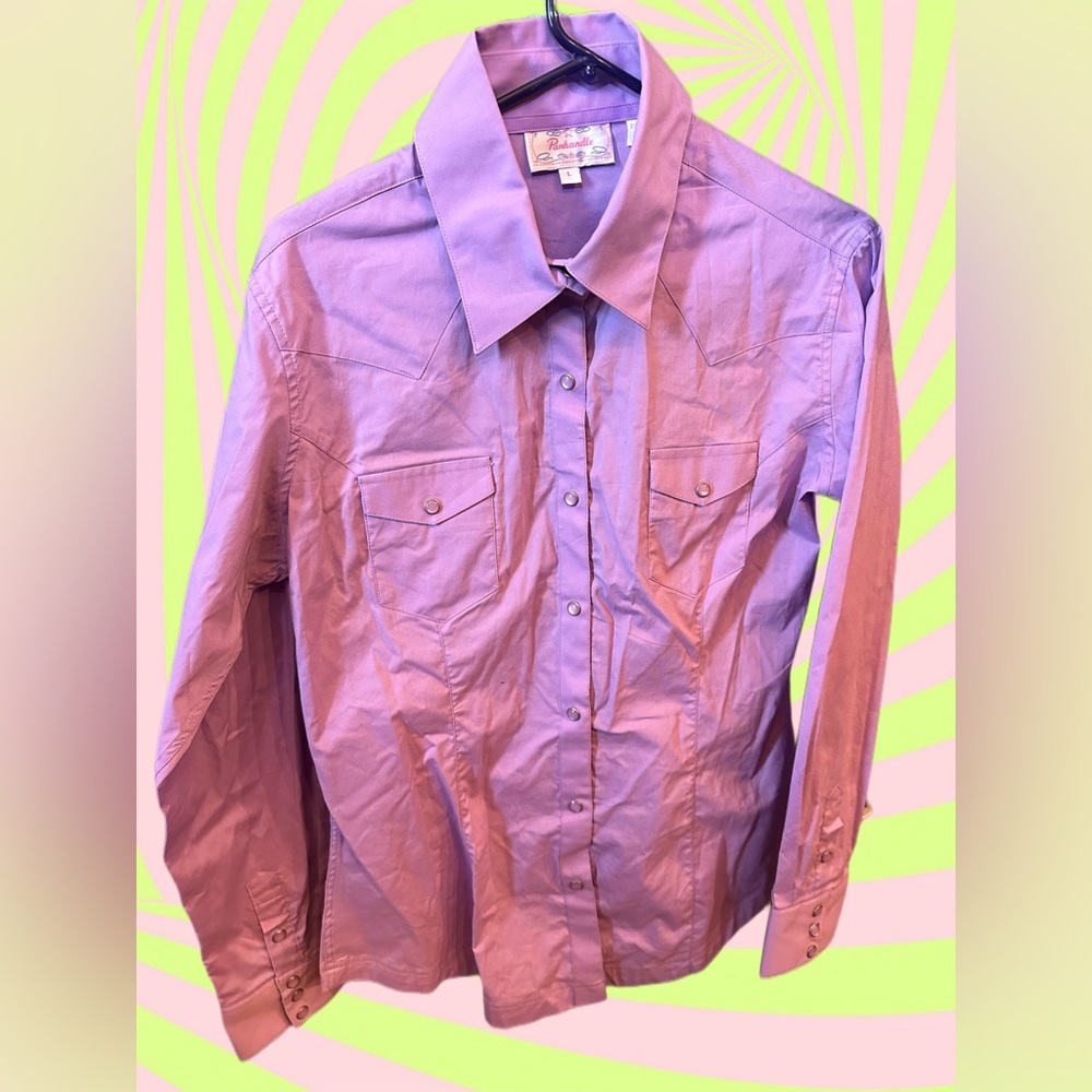 Panhandle Ladies' Solid Poplin Performance Shirt - image 2